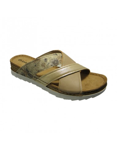 Zueco cruzado comodo beige arena Zueco cruzado comodo beige arena