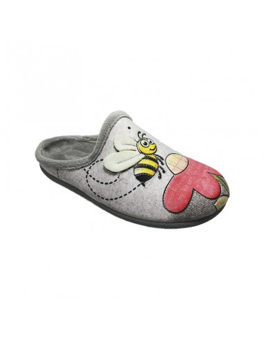 Zapatilla descalza abeja gris