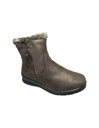 Botin con pelo y cremallera Botin con pelo y cremallera