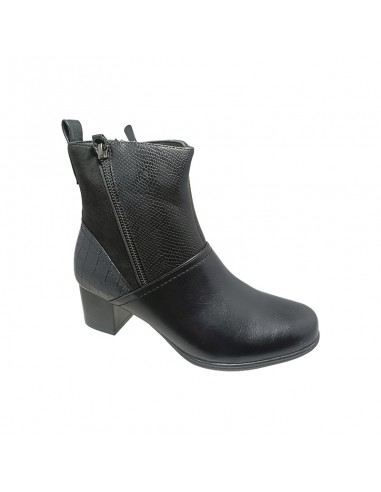 Botin tacon medio negro Botin tacon medio negro