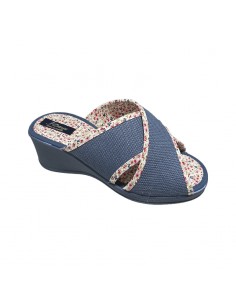 Zapatilla cruzada tejano cuña