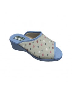 Zapatilla casa descalza puntos
