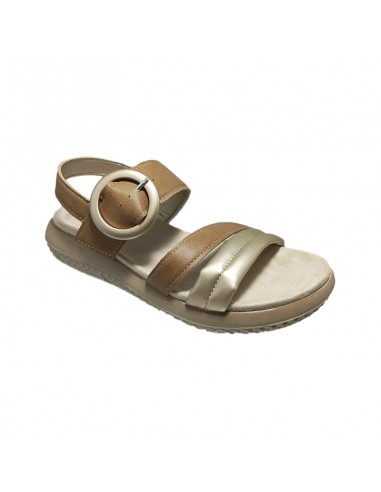 Sandalia camel oro
