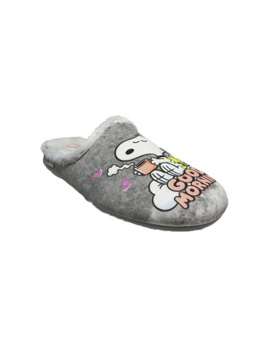 Zapatilla snoopy  gris