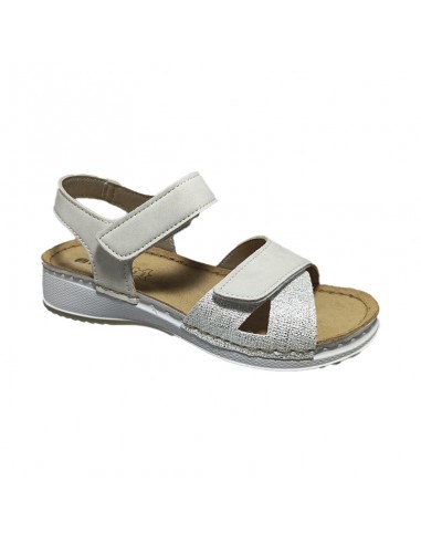 Sandalia dos velcros beige
