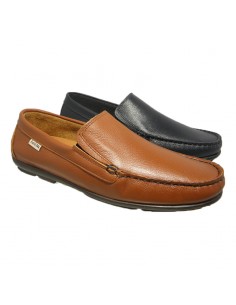 Mocasín piel verano hombre