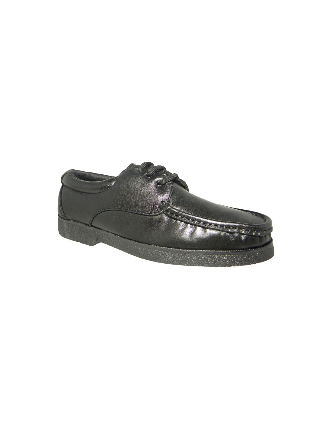 Zapato piel blanda negro cordón Zapato piel blanda negro cordón