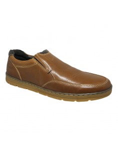 Zapato piel cuero cosido