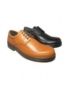 Zapato con cordón de piel