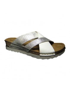 Zueco pala blanca plata OF25