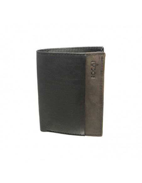 Cartera billetera de piel para hombre Rocai negro
