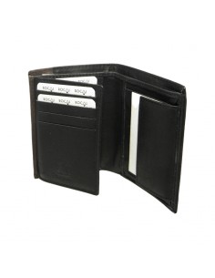 Cartera billetera de piel para hombre Rocai negro 2