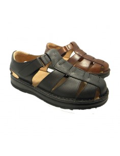 Sandalia de piel para hombre